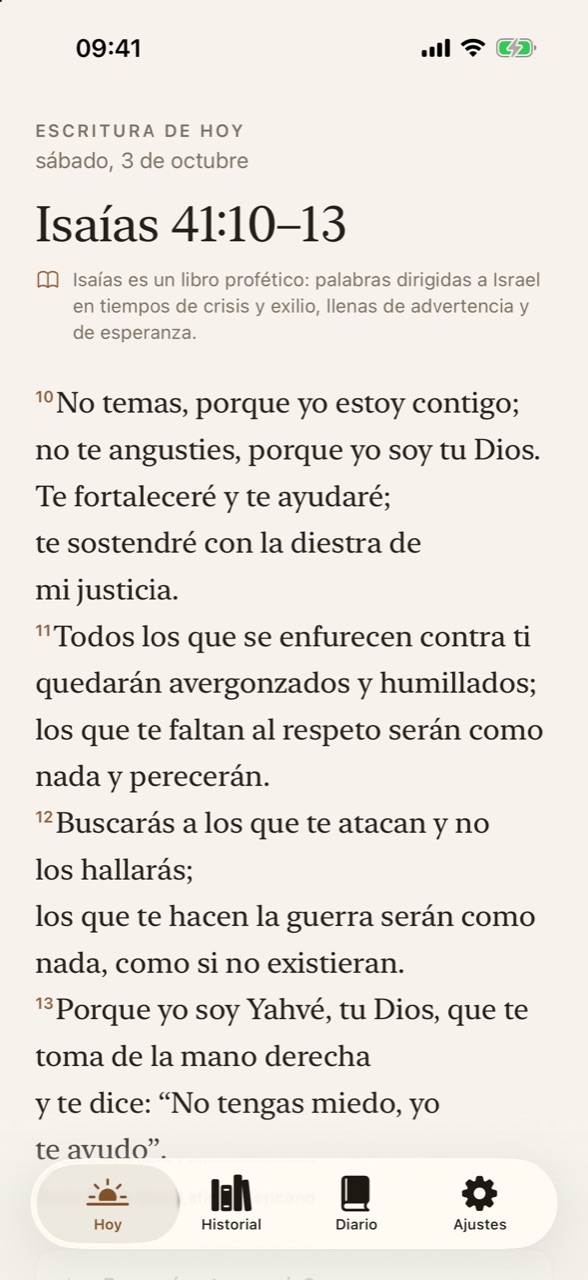 El pasaje de hoy, con una nota sobre el libro